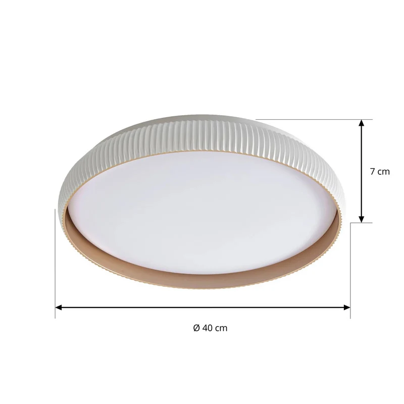 B-Ware Lindby Deckenlampe Deckenleuchte Jovian LED Lampe dimmbar CCT weiß Ø40cm