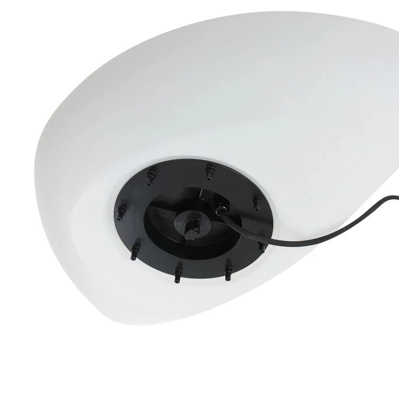 B-Ware Lindby Außenleuchte Gartenleuchte Arani LED Lampe weiß Kunststoff IP65 60x40cm