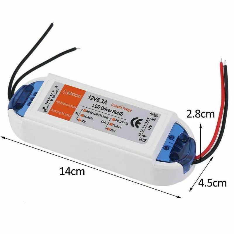 LED Treiber 12V DC | 18W - 100W Constant Voltage Trafo ~1548