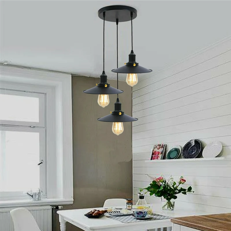 Schwarze lampe Industrial Style für Esszimmer ~1657