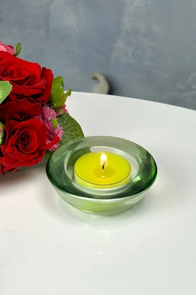 Glas Trixy 7cm grün-klar
