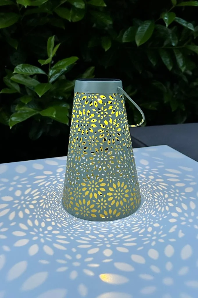 Solar Metallicht Fiori grün oder creme-weiß