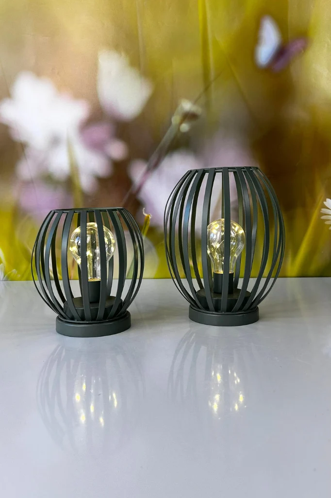 Lampe Glitter LED grün