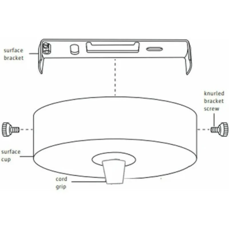 Montagebügel 14.5cm für Deckenlampen Befestigungsset ~1282