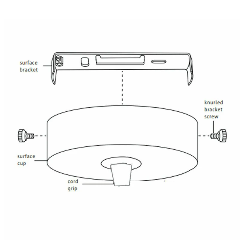 Deckenrose Light Befestigungsgurt Klammer Platte 125mm Halterung mit Zubehör~1284