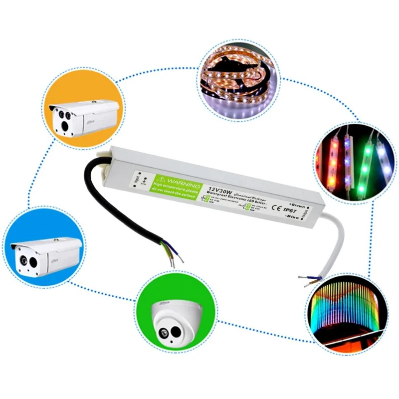 LED trafo 12v IP67 wasserdicht Netzteil 10W - 350W ~1545