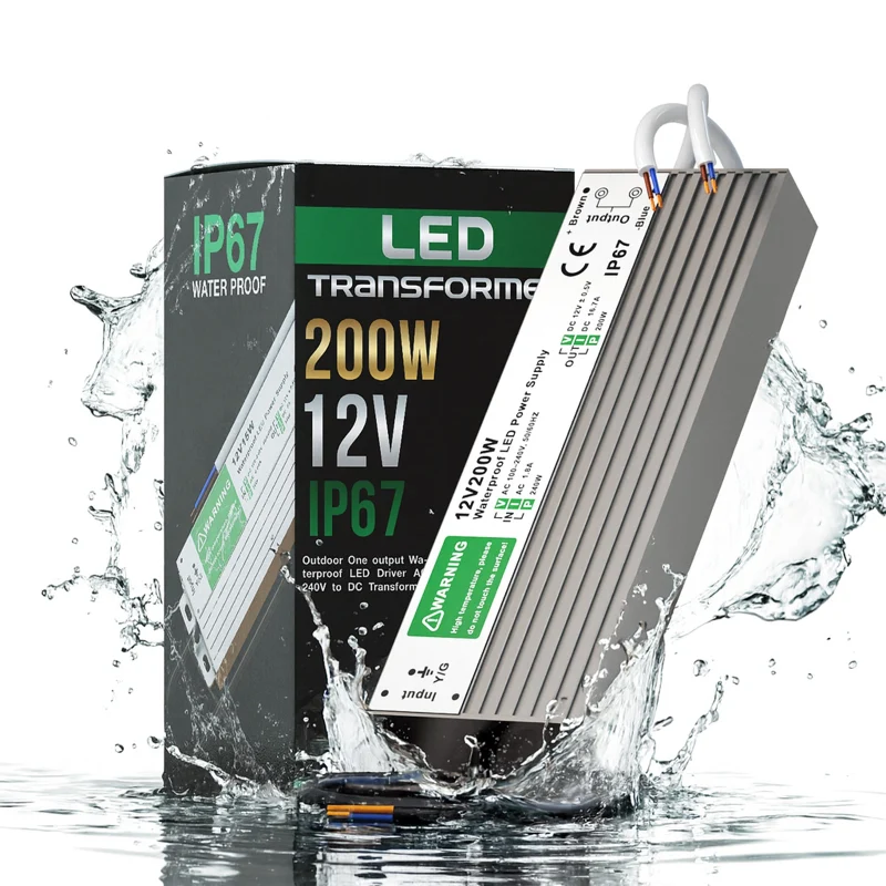 LED trafo 12v IP67 wasserdicht Netzteil 10W - 350W ~1545
