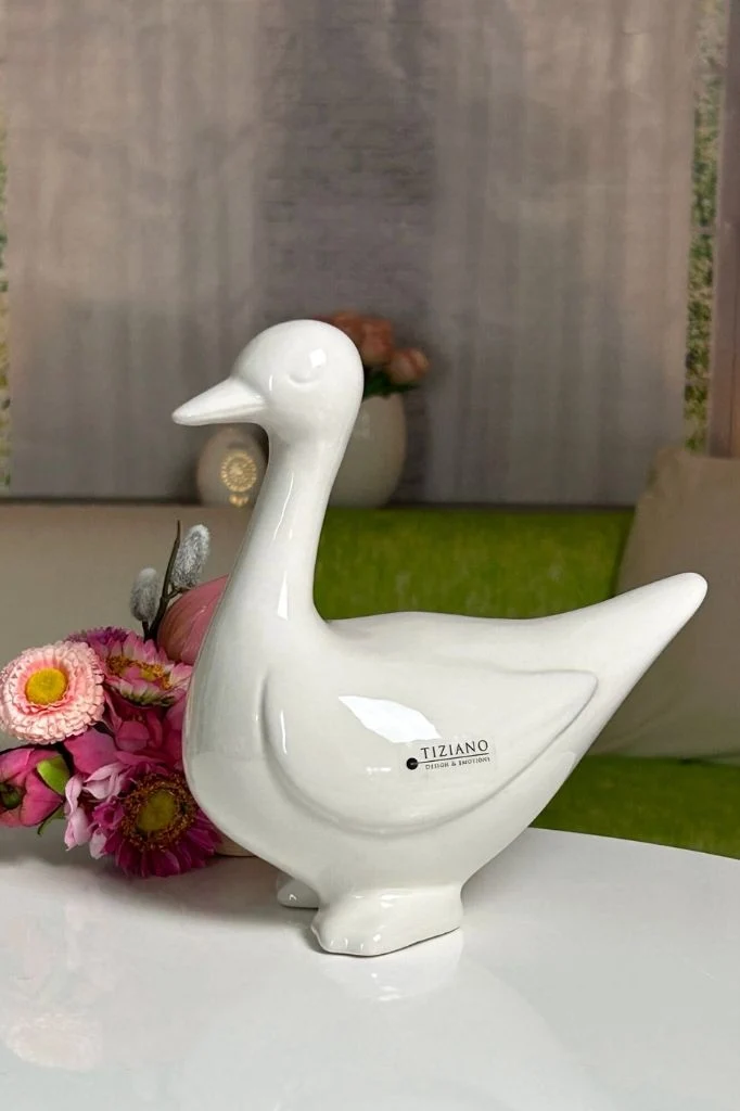 Ente Daffy creme-weiß