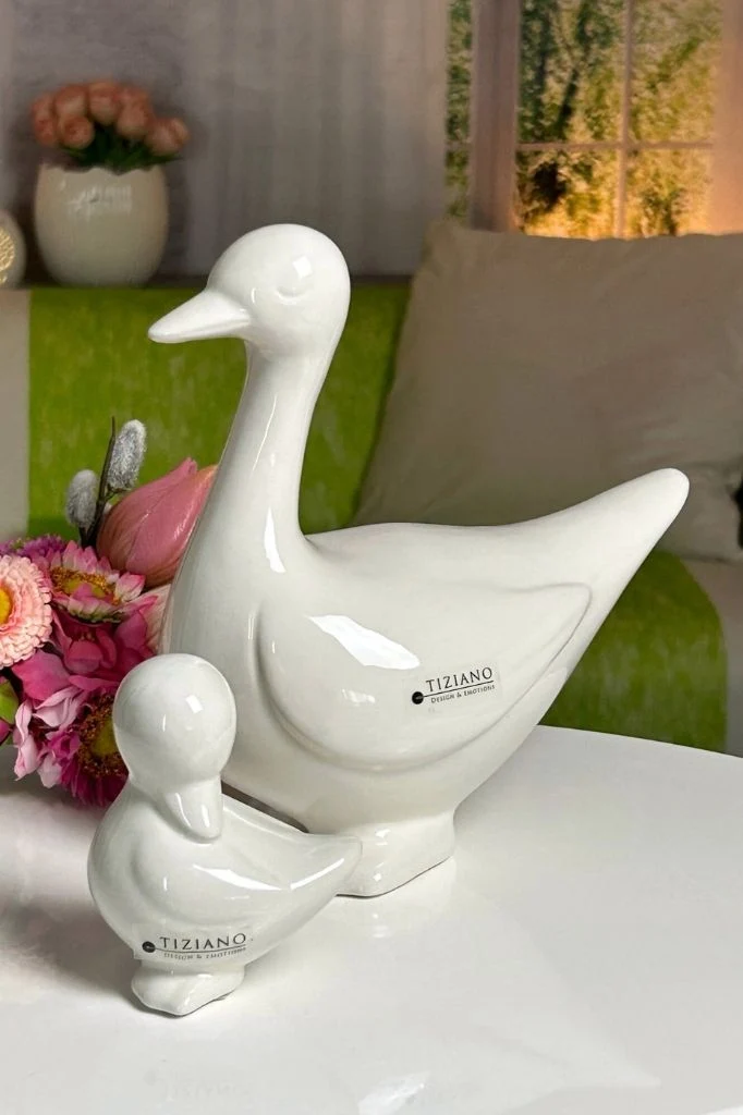 Ente Daffy creme-weiß