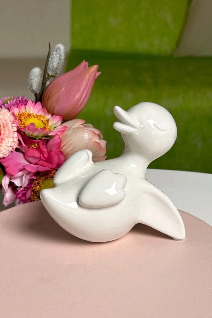 Ente Daffy creme-weiß