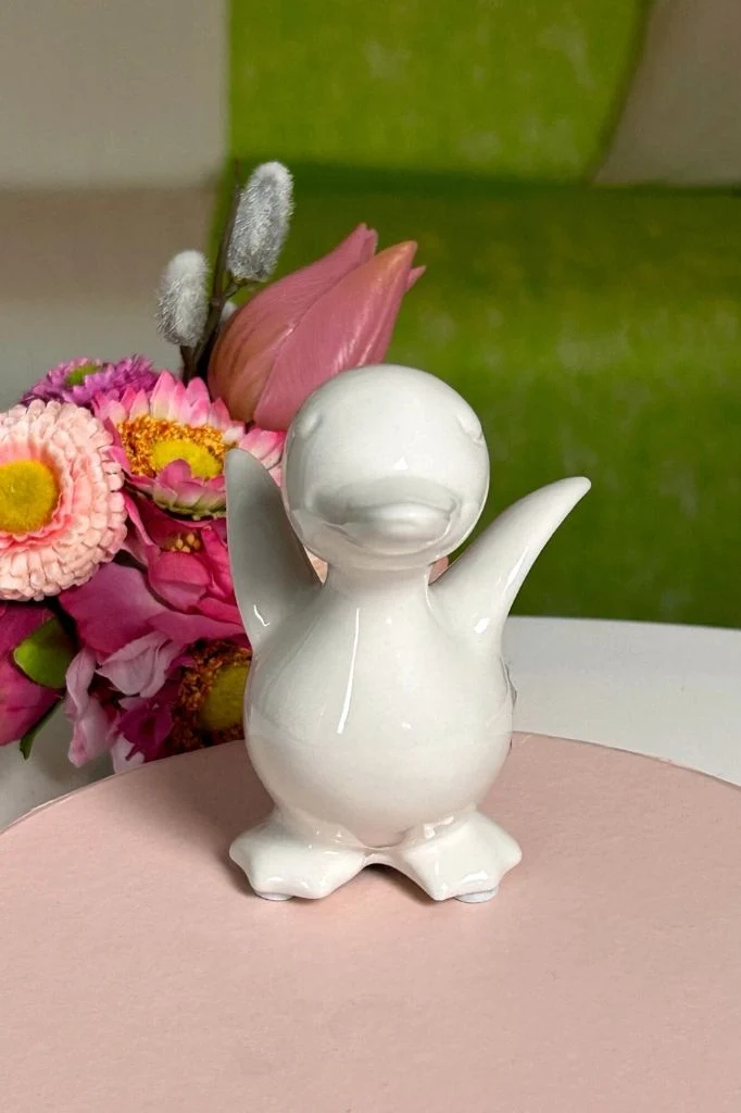 Ente Daffy creme-weiß