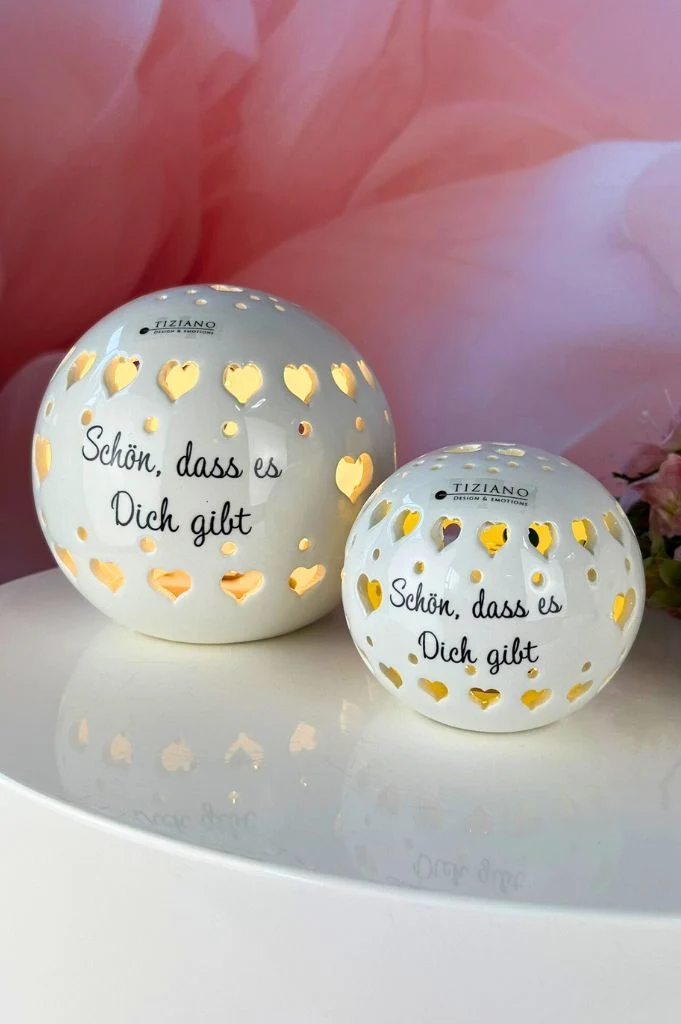 Lichtkugel Venetta LED mit Schrift