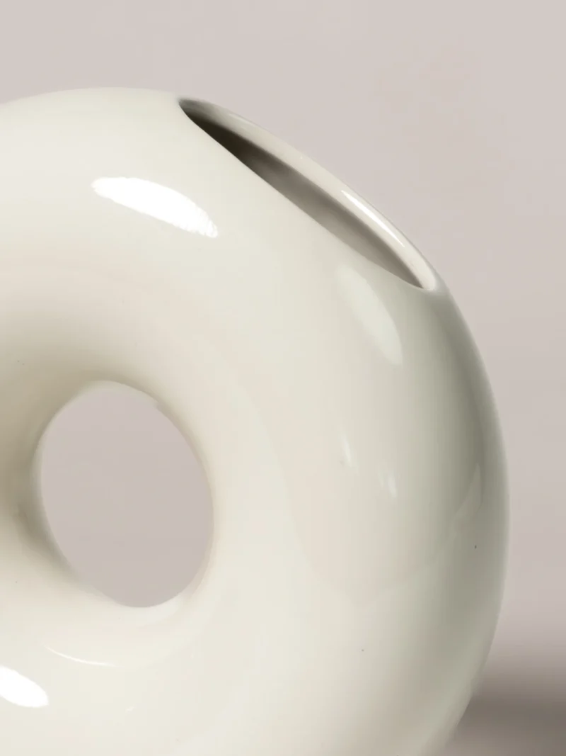 Vase Donato creme-weiß