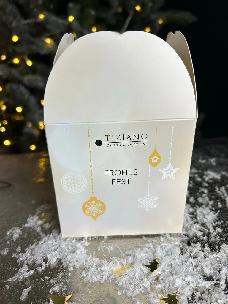 Würfelbox "Frohes Fest" (ohne Inhalt)