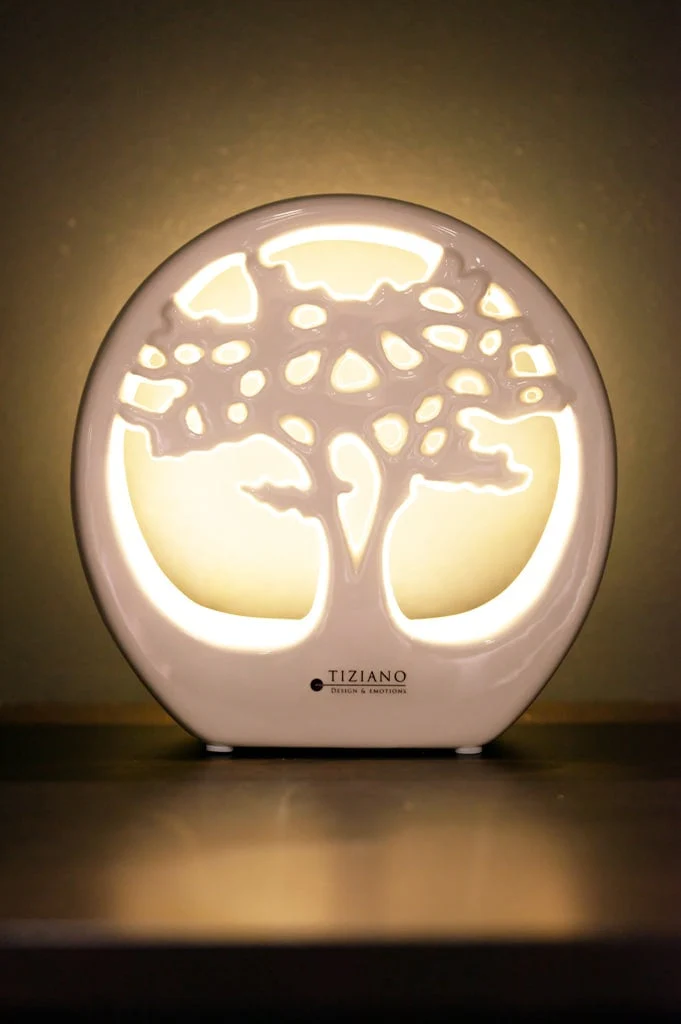 Dekobaum Joy in Ring LED weiß-creme