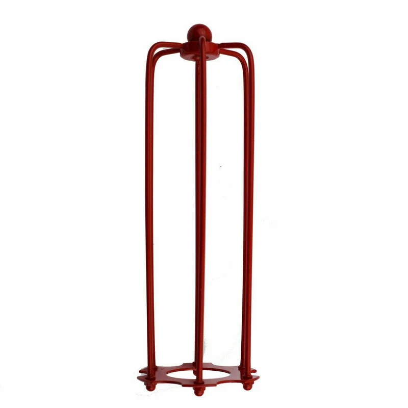 Red Metal Vintage Retro Industriedrahtkäfig~1272