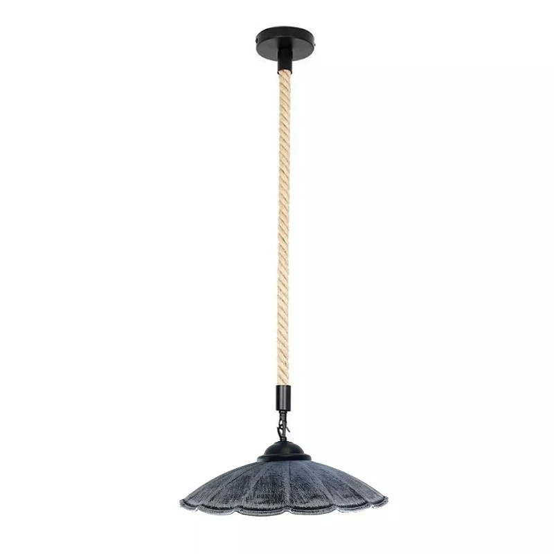 Hanfseil lampe im gebürstet silber esstisch hängelampen~1615