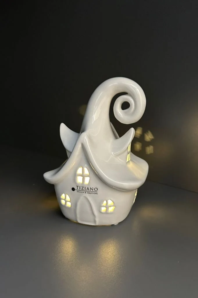 Deko Haus Avalon LED creme-weiß