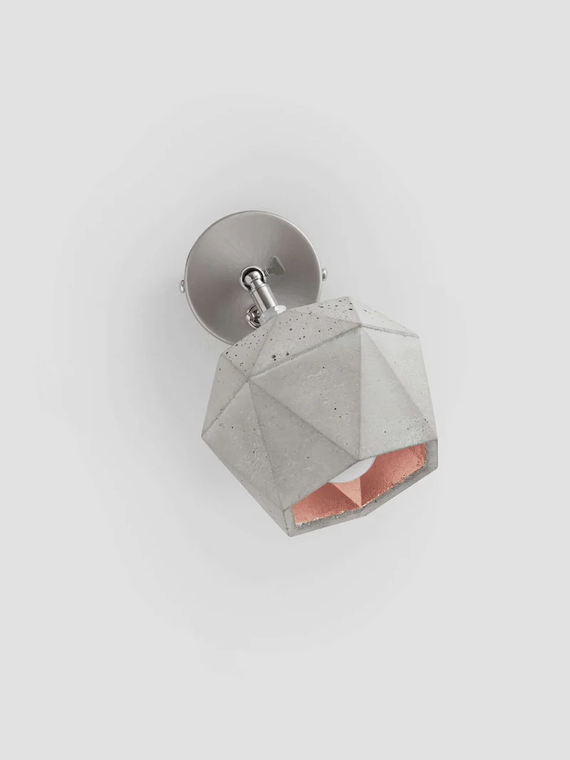 Gantlights T2 Wandspot Beton trianguliert