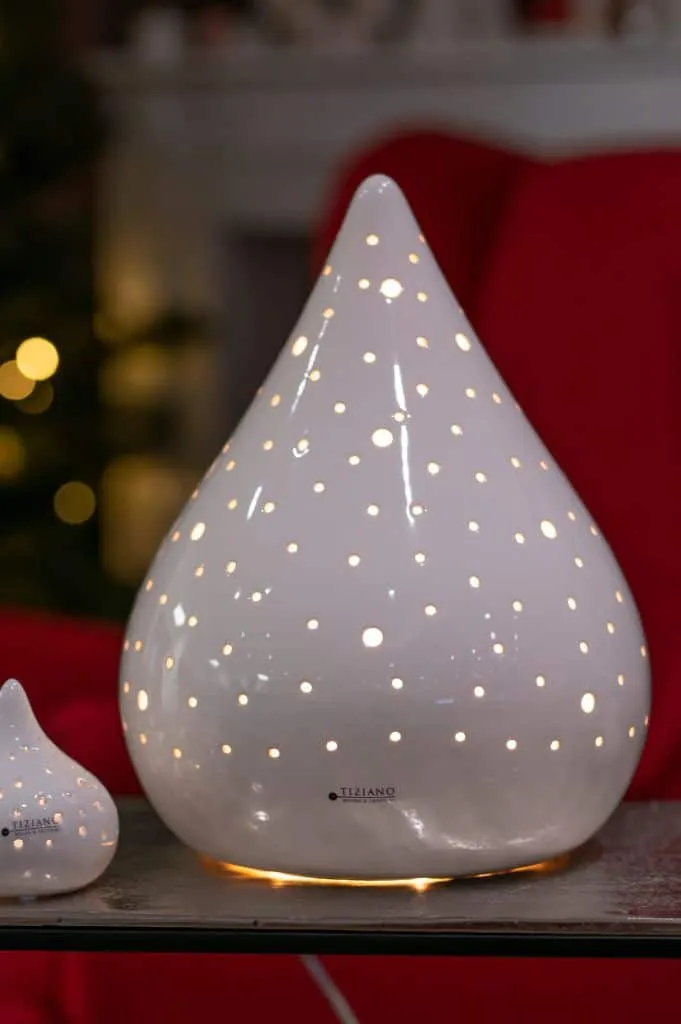 Deko Lampe Valeno weiß-creme