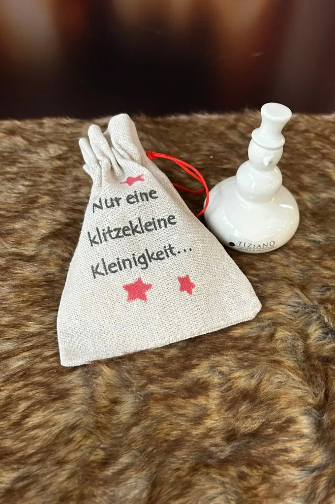Jutesäckchen "Nur eine klitzekleine Kleinigkeit"