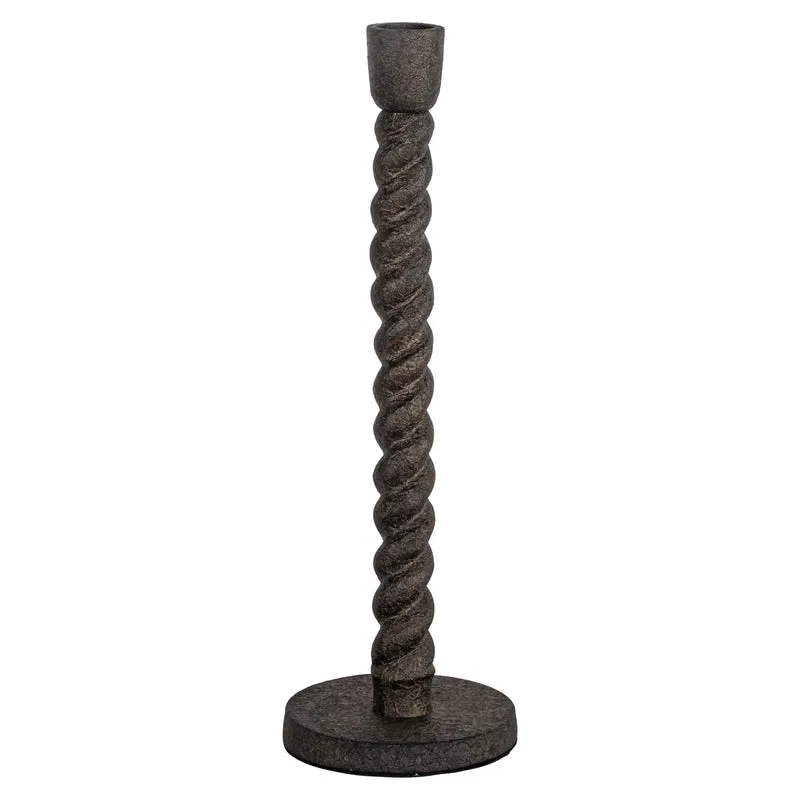 Kerzenhalter Milena Richmond Aluminium Antik-Messing-Optik, 28,5 cm