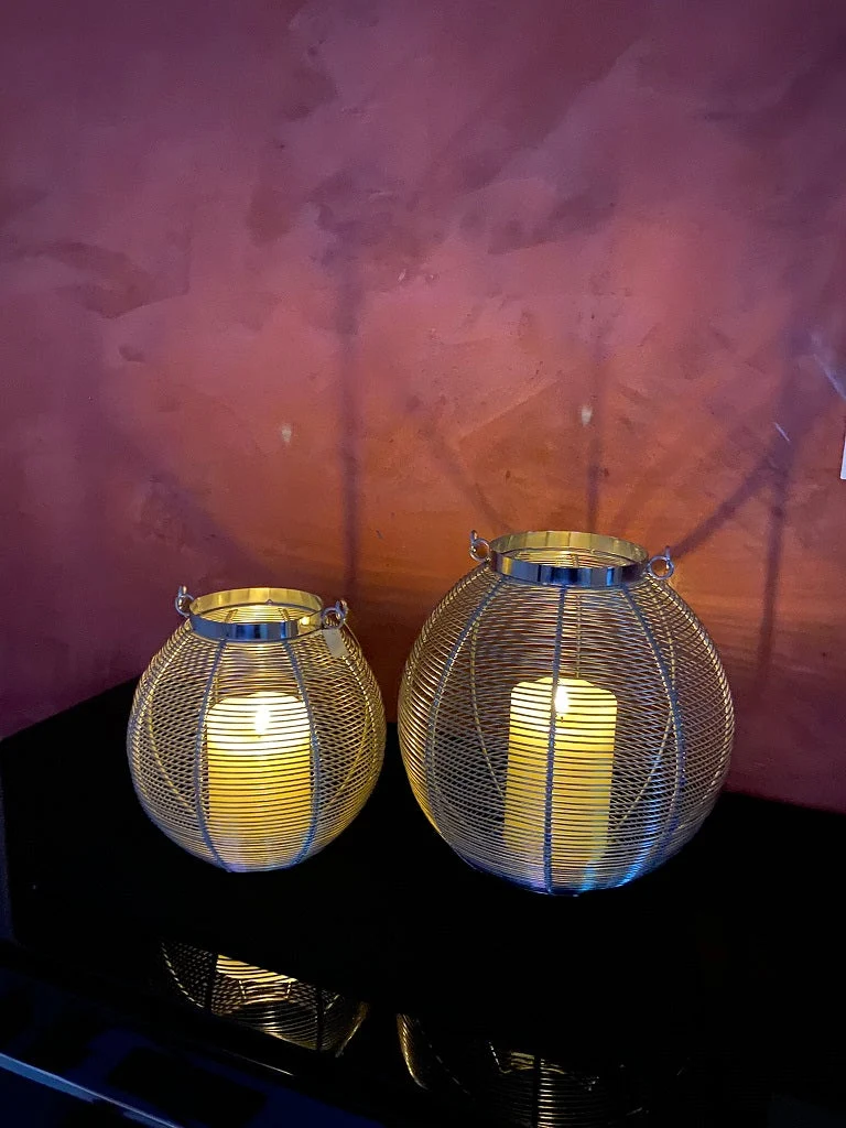 Windlicht Kugel Edelstahl