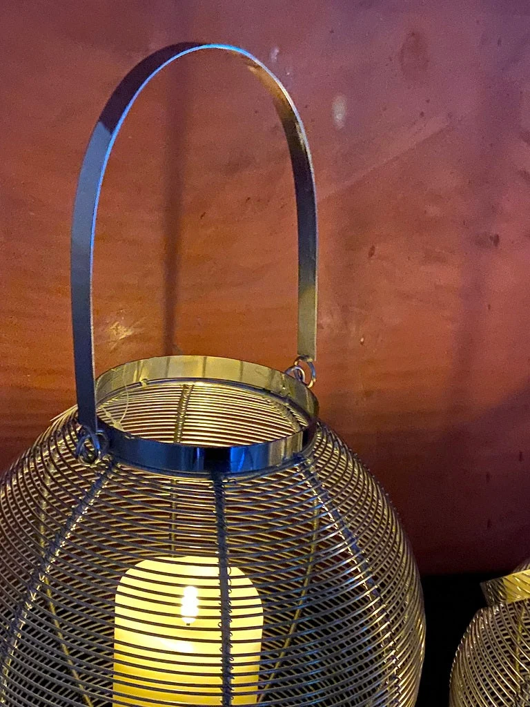 Windlicht Kugel Edelstahl