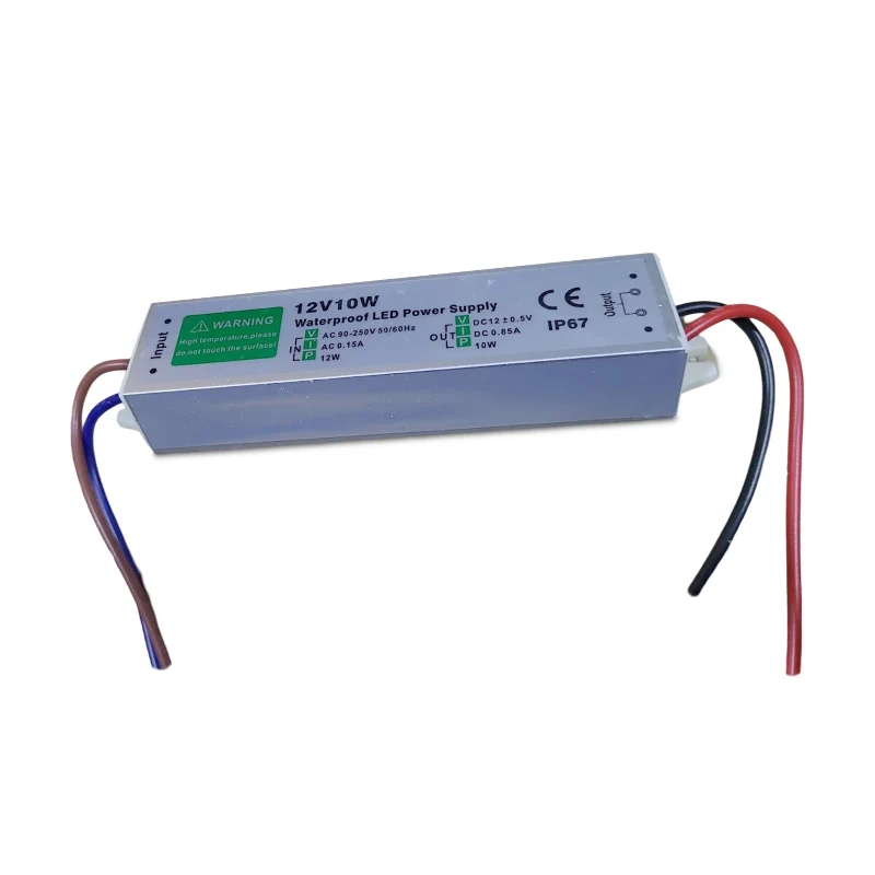 Ledsone Wasserdichter LED Trafo 12V 10W IP67 Netzteil ~1099
