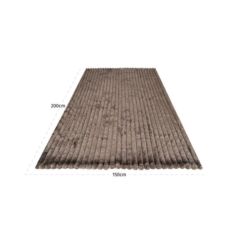 Richmond Decke Chic Furenzo taupe 150x200 cm, weicher Polyester