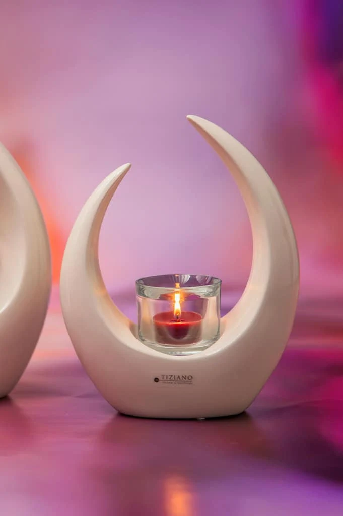 Deko Licht Cecita mit Klarglas weiß-creme