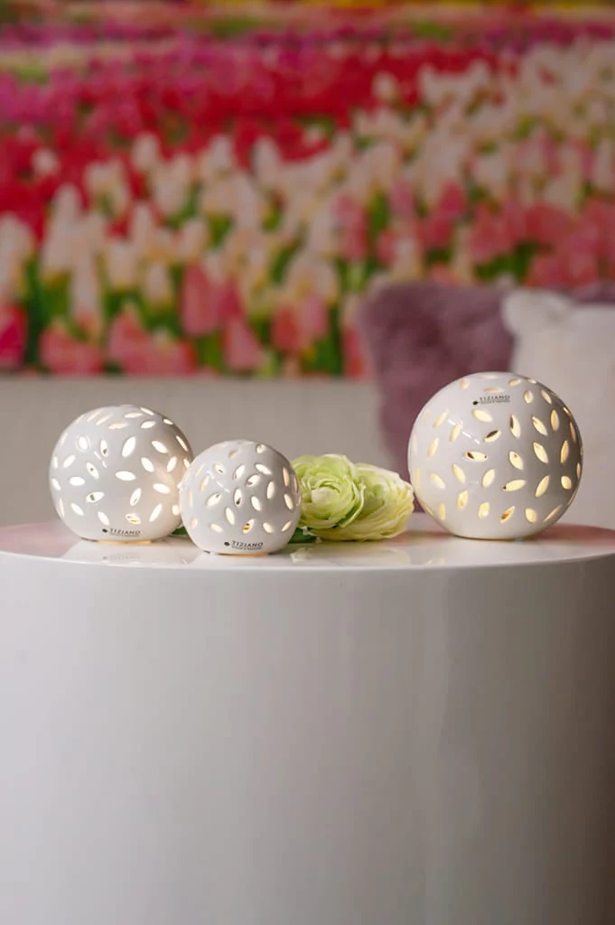 Lichtkugel Villari LED weiß-creme