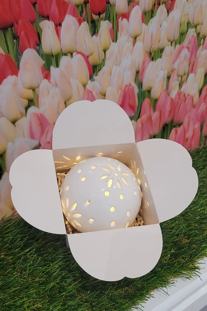 Geschenkschachtel Lichtkugel Tadino