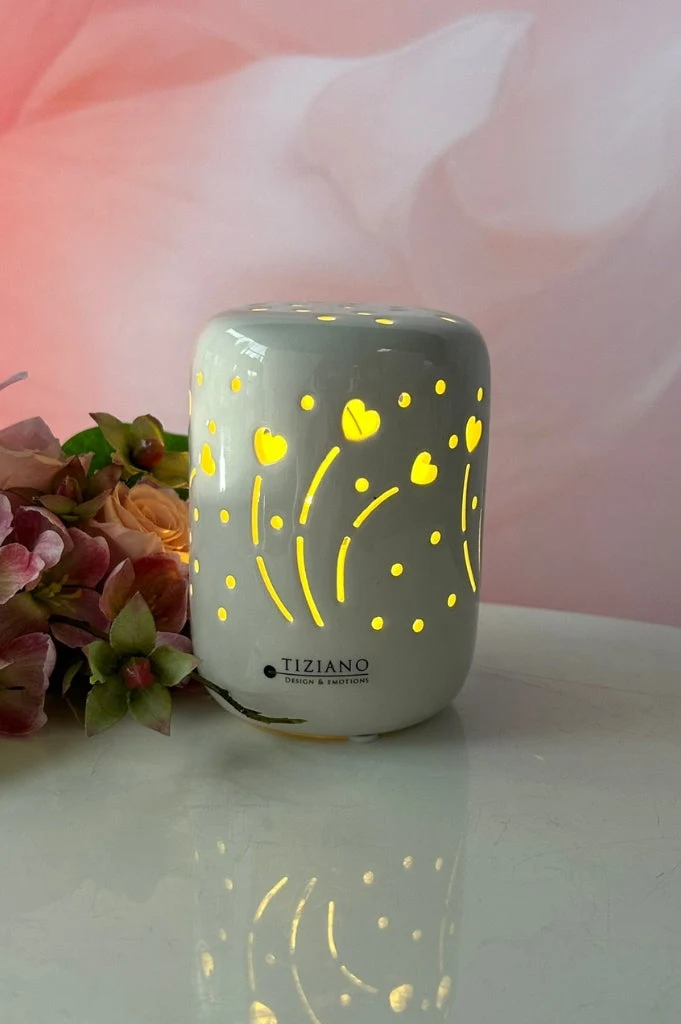 Licht Bolero-Herz LED creme-weiß