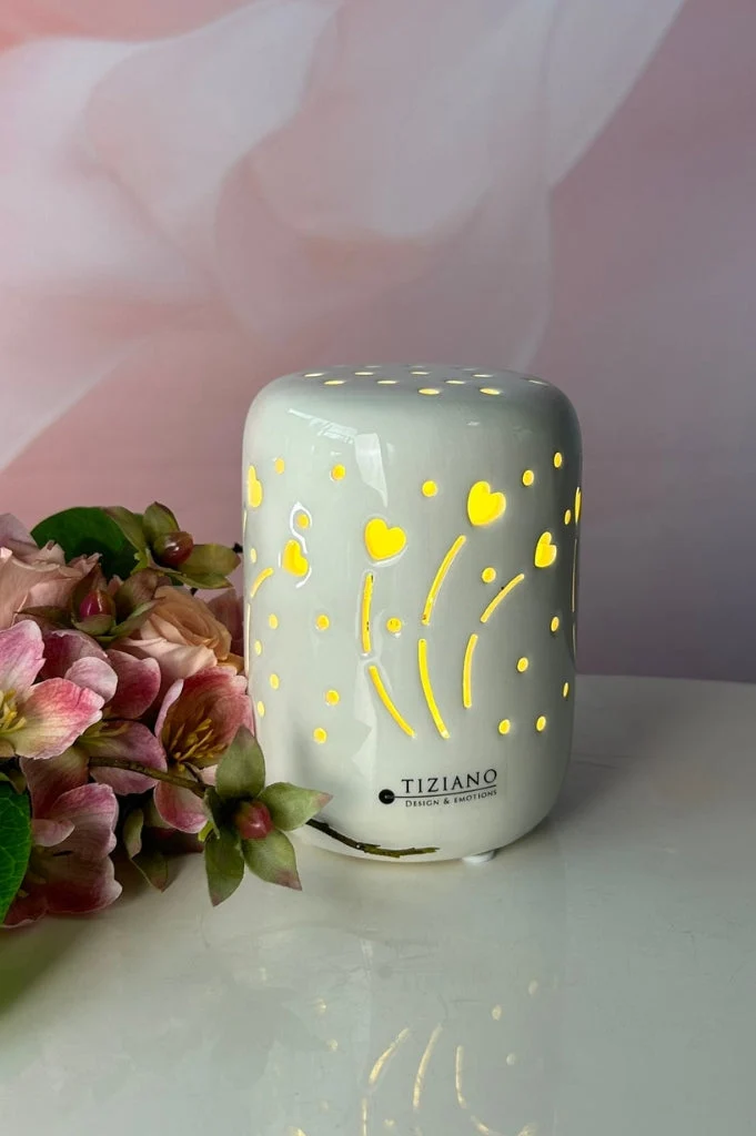 Licht Bolero-Herz LED creme-weiß