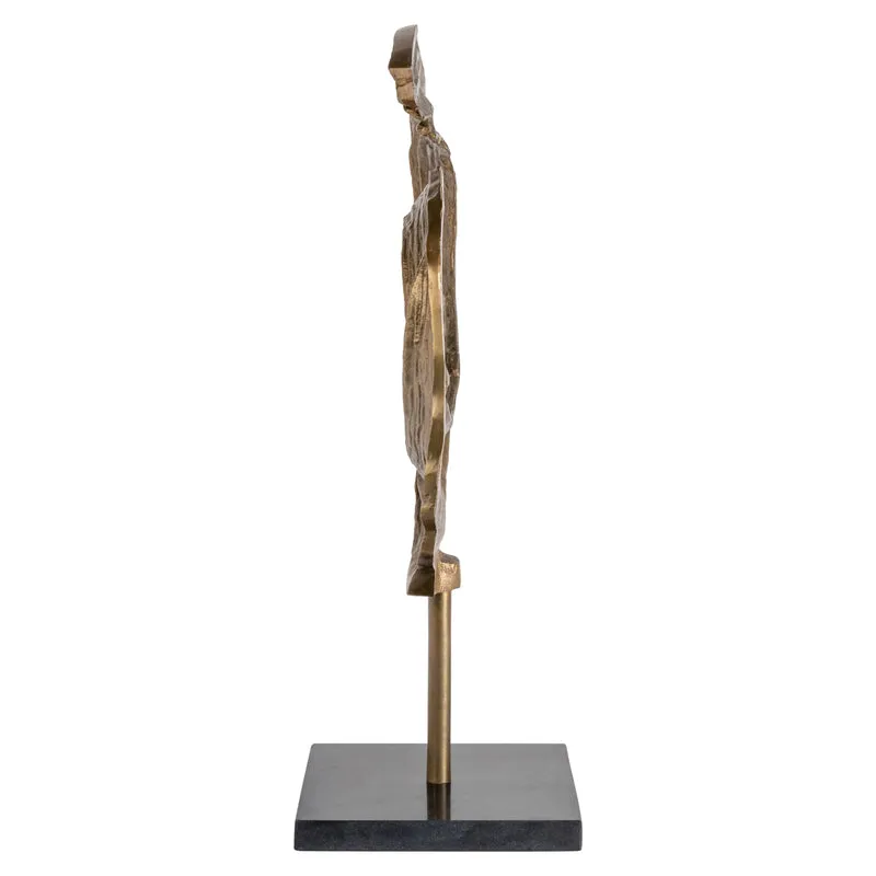 Richmond Dekoobjekt Swirl brass antique - Skulptur aus Aluminium &
