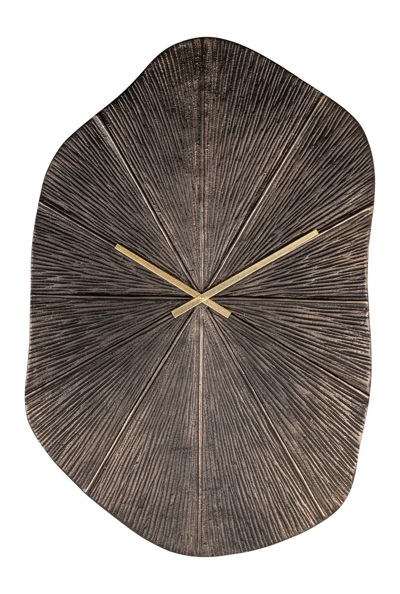 Wanduhr Livine bronze aus Aluminium, rund, 79,5 cm, Richmond