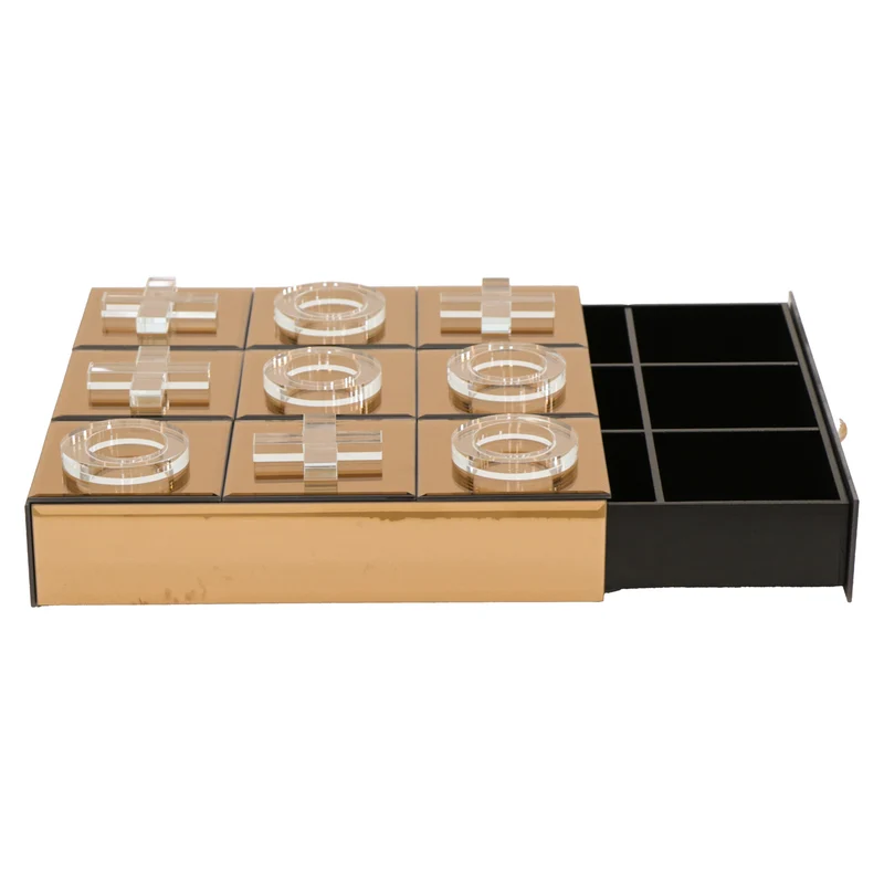 Richmond Dekoratives Spiel Victoria braun aus MDF, Spiegel & Glas