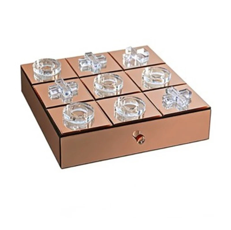 Richmond Dekoratives Spiel Victoria braun aus MDF, Spiegel & Glas