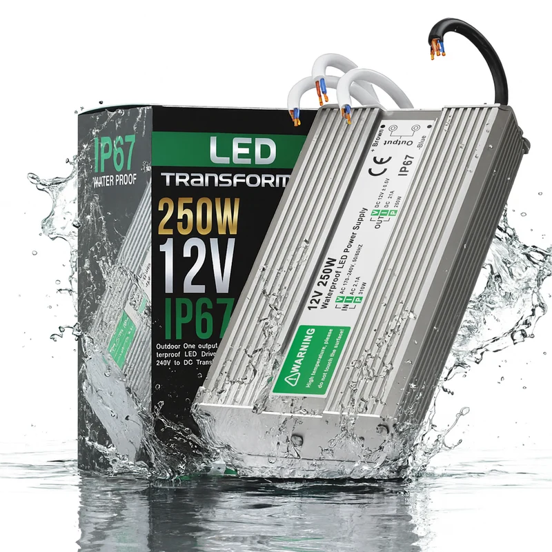 12V wasserfestes Netzteil stabilisiert 20,83A | 250W | IP67 ~1091