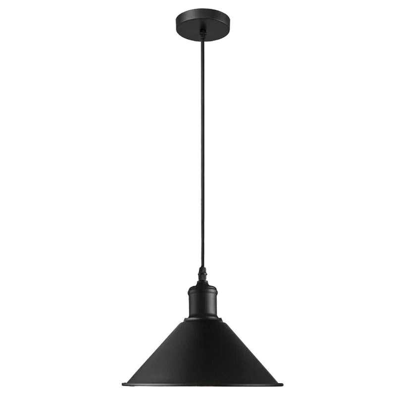 Pendelleuchte schwarz industrial Kegel deko lampen~1491