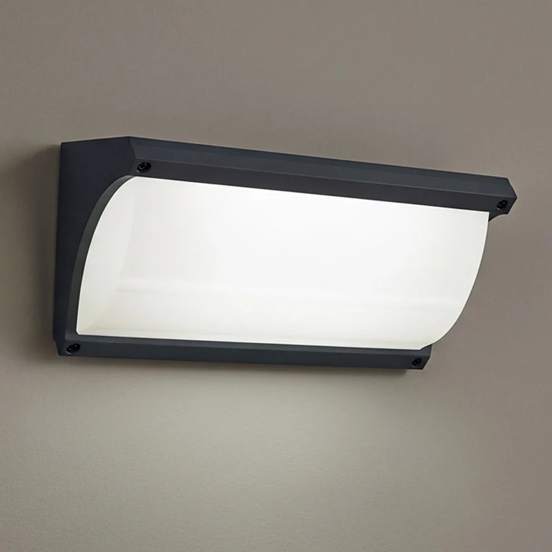 B-Ware OSRAM Wandleuchte Außen Angela E27 IP54 Gartenleuchte Lampe dunkelgrau robust