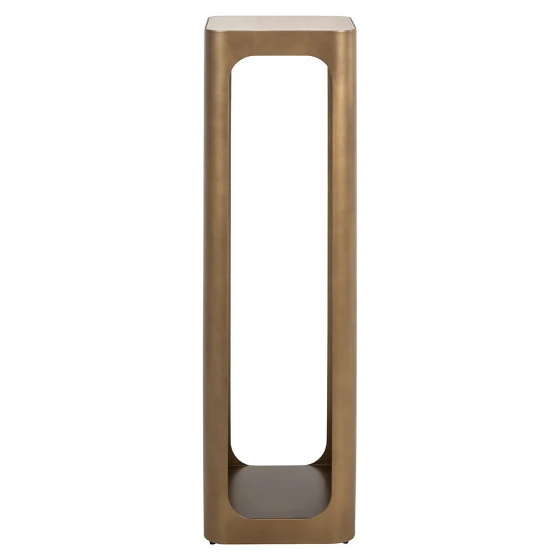 Richmond Säule Claridge gold antique – runder Deko-Sockel, 100 cm