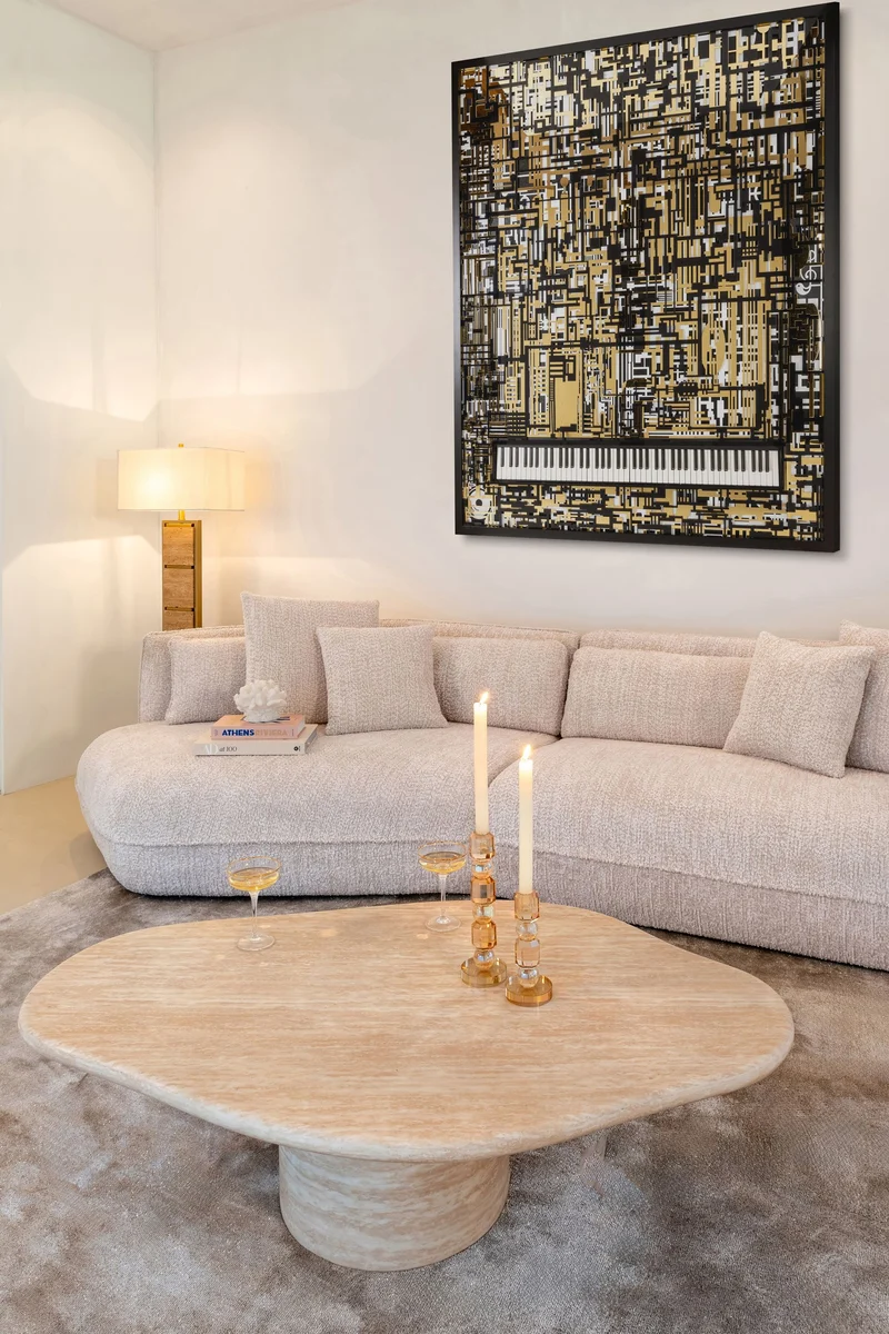 Richmond Kerzenhalter Meral Glas Braun klein – edles Deko-Accessoire