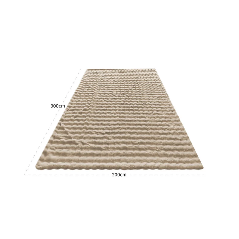 Decke Nordic Plush beige 200x300 cm – flauschige Kuscheldecke