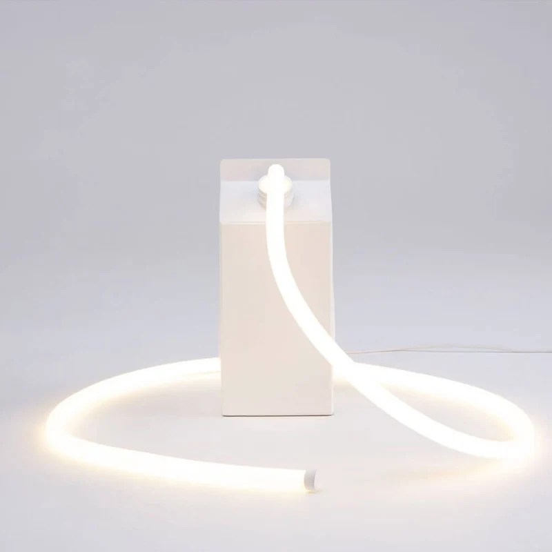Seletti Daily Glow Milk LED-Dekorationsleuchte Milchglasoptik