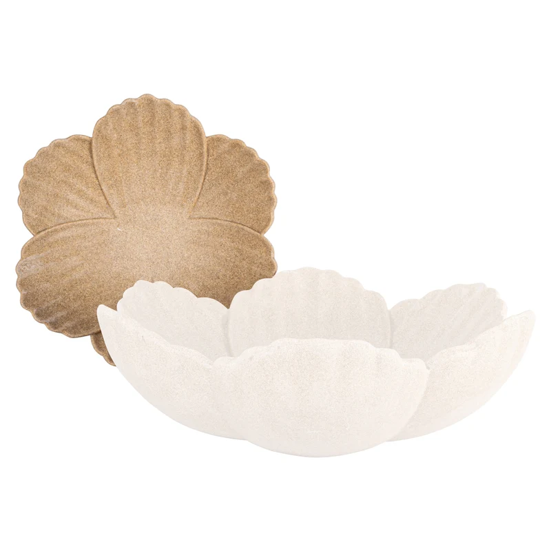 Richmond Dekoschale Shellie Beige – Muschelform, 35x33 cm