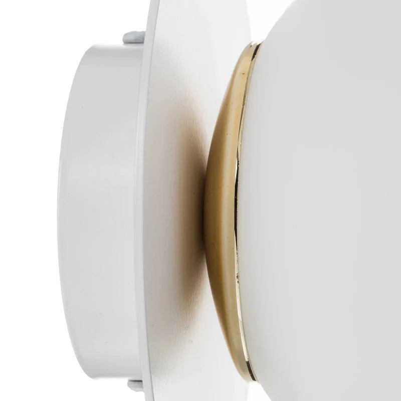 B-Ware Euluna Wandleuchte Minerva K1 LED Wandlampe dimmbar Lampe weiß Ø15cm 18cm tief