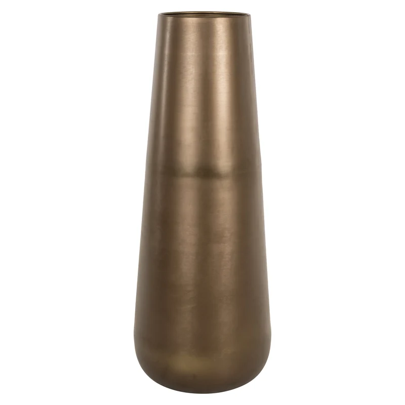 Vase Kenza Brass Antique – elegante Alu-Deko-Vase von Richmond