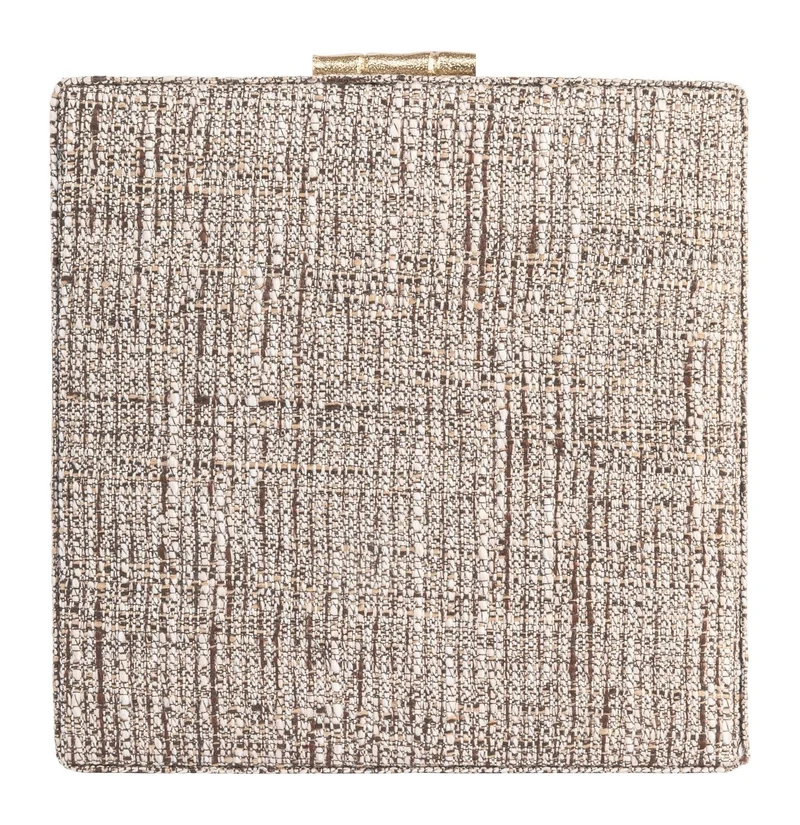Richmond Aufbewahrungsbox Chalenny braun, Wildleder-Bezug, 22x22x10 cm